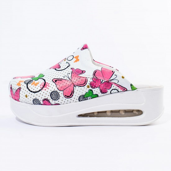Pembe Kelebekler Desenli Ortopedik Orjinal Airmax Sabo Terlik Pembe Kelebekler Desenli Ortopedik Orjinal Airmax Sabo Terlik