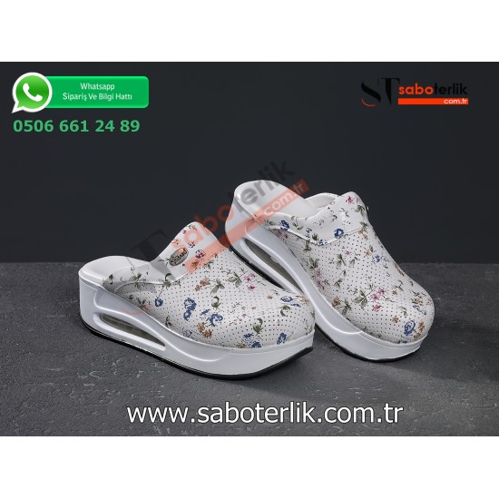 Air Max Çiçekli Ortopedik Sabo Terlik Air Max Çiçekli Ortopedik Sabo Terlik