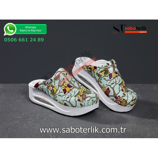 Air Max Desenli  Ortopedik Sabo Terlik