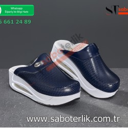 Air Max Lacivert Ortopedik Sabo Terlik Air Max Lacivert Ortopedik Sabo Terlik