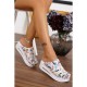 Air Max Pastel Kelebek Desenli Ortopedik Sabo Terlik