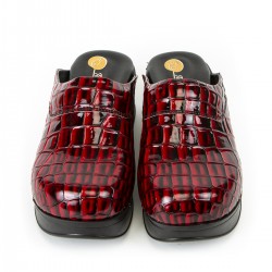 Airmax Bordo Dolgu Desenli Ortopedik Sabo Terlik