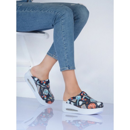 Air Max Siyah Hastane Temali Ortopedik Sabo Terlik