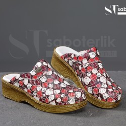 Ortopedik Balon Desenli Brown  Sabo Terlik  