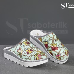 Ortopedik Baykuş Desenli Traktör Taban Sabo Terlik Ortopedik Baykuş Desenli Traktör Taban Sabo Terlik
