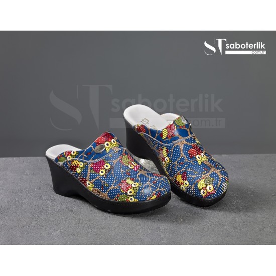 Ortopedik Baykuşlu Dolgu  Taban Sabo Terlik