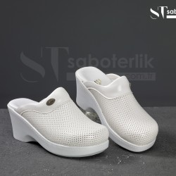 Ortopedik Beyaz Dolgu Taban Sabo Terlik Ortopedik Beyaz Dolgu Taban Sabo Terlik