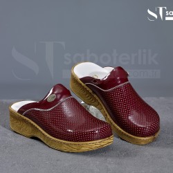 Ortopedik Bordo Brown Taban Sabo Terlik  