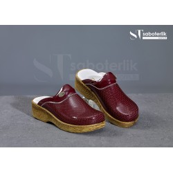 Ortopedik Bordo Brown Taban Sabo Terlik Ortopedik Bordo Brown Taban Sabo Terlik