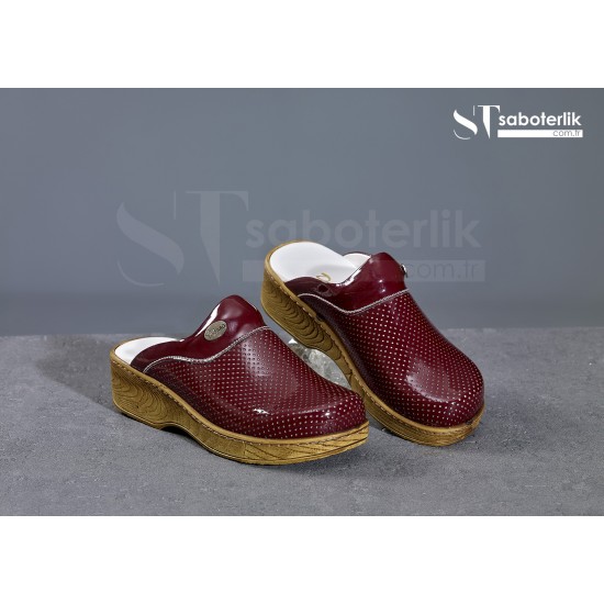 Ortopedik Bordo Brown Taban Sabo Terlik Ortopedik Bordo Brown Taban Sabo Terlik