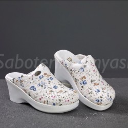 Ortopedik Çiçekli 7cm Dolgu Taban Sabo Terlik Ortopedik Çiçekli 7cm Dolgu Taban Sabo Terlik