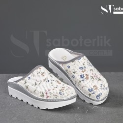 Ortopedik Çiçekli Traktör Taban Sabo Terlik Ortopedik Çiçekli Traktör Taban Sabo Terlik
