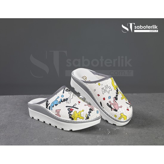 Ortopedik Desenli Traktör Taban Sabo Terlik