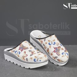 Ortopedik Kelebek Desenli Traktör Taban Sabo Terlik Ortopedik Kelebek Desenli Traktör Taban Sabo Terlik