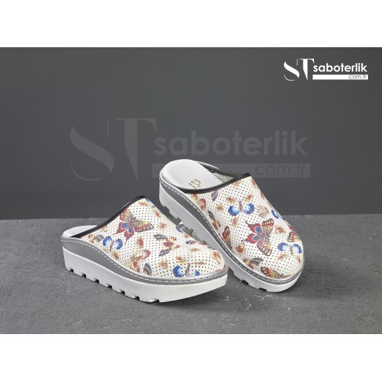Ortopedik Kelebek Desenli Traktör Taban Sabo Terlik Ortopedik Kelebek Desenli Traktör Taban Sabo Terlik