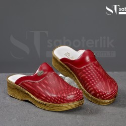 Ortopedik Kırmızı Brown Sabo Terlik  