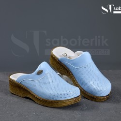 Ortopedik Mavi Brown Taban Sabo Terlik  