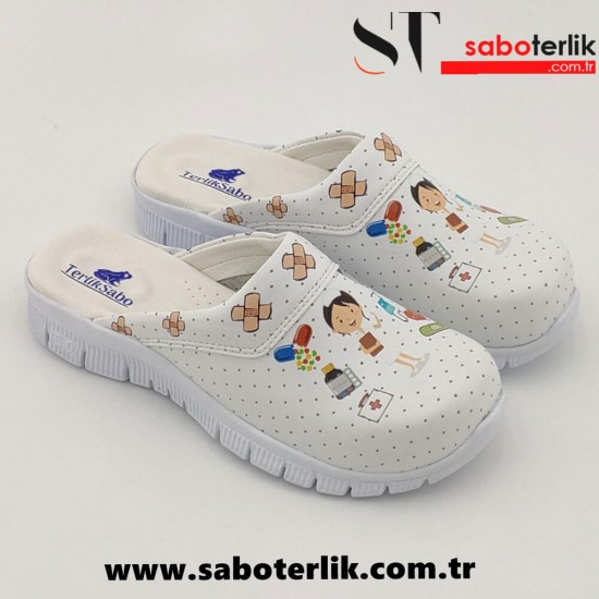 Cushy Ortopedik Hemşire Temalı Sabo Terlik