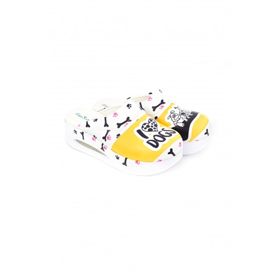 Air Max Sarı Dog Desenli Ortopedik Sabo Terlik Air Max Sarı Dog Desenli Ortopedik Sabo Terlik