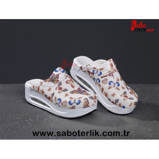Air Max Kelebekli Ortopedik Bayan Sabo Terlik