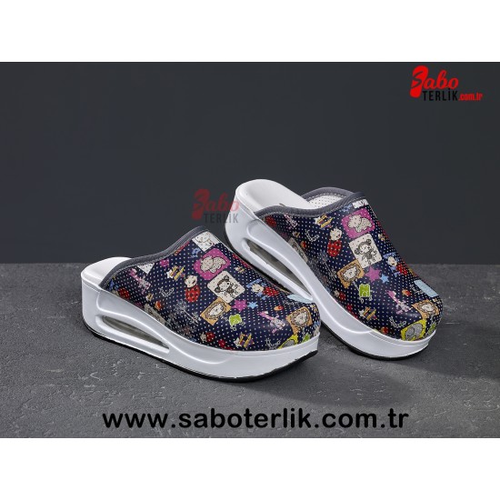 Air Max Desenli Ortopedik Sabo Terlik