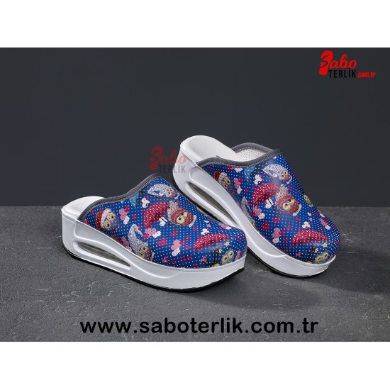 Air Max Baykuş Desenli Ortopedik Sabo Terlik