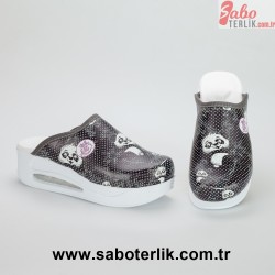 Air Max Panda Desenli Ortopedik Sabo Terlik