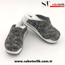 Air Max Yeşil Kamuflaj Taban Ortopedik Sabo Terlik Air Max Yeşil Kamuflaj Taban Ortopedik Sabo Terlik