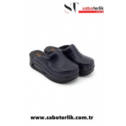 Lacivert Airmax Siyah Taban Ortopedik Sabo Terlik