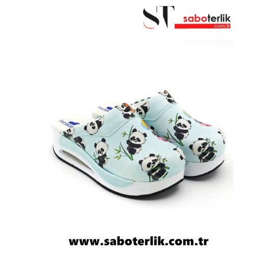 Air Max Panda Desenli Ortopedik Sabo Terlik Air Max Panda Desenli Ortopedik Sabo Terlik