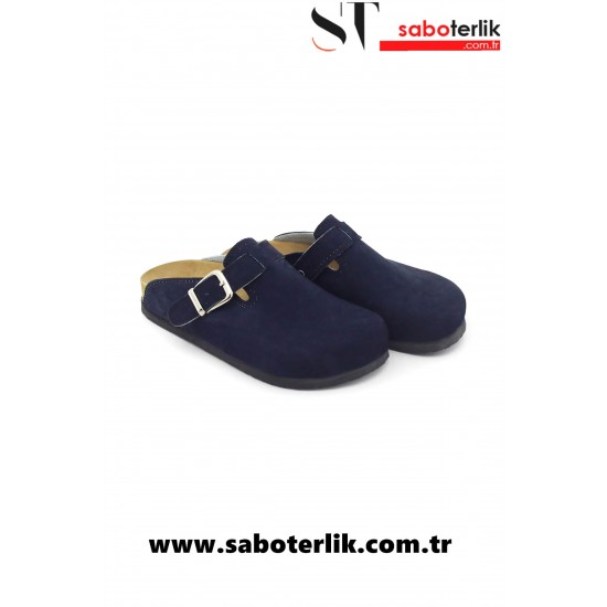 Mantar Taban Lacivert Nubuk Ortopedik Sabo Terlik Mantar Taban Lacivert Nubuk Ortopedik Sabo Terlik