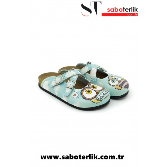 Zİgzag Mantar Taban Baykuşlu Ortopedik Sabo Terlik Zİgzag Mantar Taban Baykuşlu Ortopedik Sabo Terlik