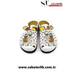 Mantar Taban Fil&Baykuş Ortopedik Sabo Terlik Mantar Taban Fil&Baykuş Ortopedik Sabo Terlik