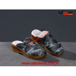 Ortopedik Kamuflaj Brown Sabo Terlik Ortopedik Kamuflaj Brown Sabo Terlik