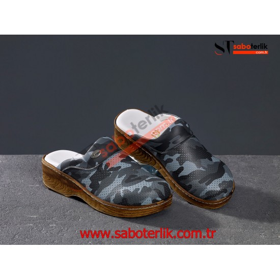 Ortopedik Kamuflaj Brown Sabo Terlik Ortopedik Kamuflaj Brown Sabo Terlik