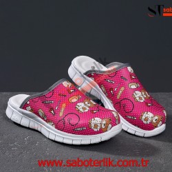 Cushy Ortopedik Fuşya Ayıcıklı Sabo Terlik Cushy Ortopedik Fuşya Ayıcıklı Sabo Terlik