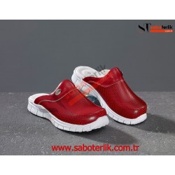 Cushy Ortopedik Kırmızı Sabo Terlik Cushy Ortopedik Kırmızı Sabo Terlik