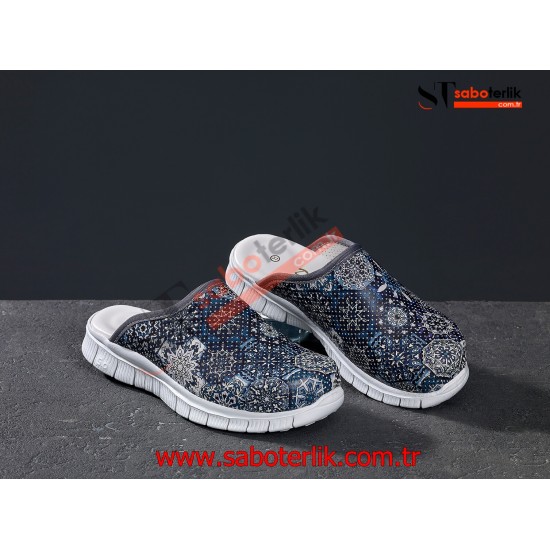 Cushy Ortopedik Otantik Desenli Sabo Terlik Cushy Ortopedik Otantik Desenli Sabo Terlik