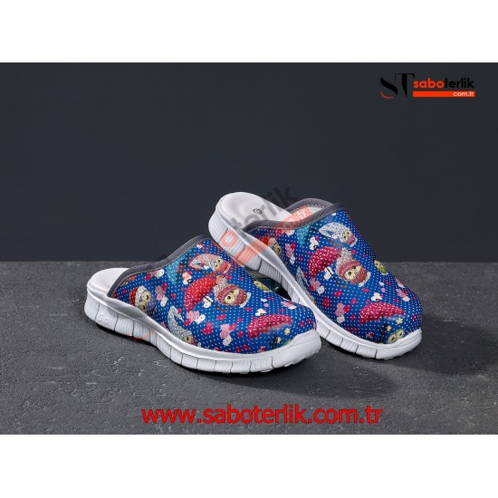 Cushy Ortopedik Saks Baykuşlu Sabo Terlik