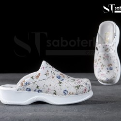 Klasik Çiçekli Ortopedik Bayan Sabo Terlik Klasik Çiçekli Ortopedik Bayan Sabo Terlik