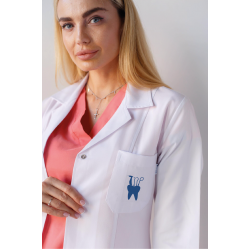 Kadın diş hekimi önlüğü alpaka 1. kalite beyaz baskılı diş doktoru önlük Kadın diş hekimi önlüğü alpaka 1. kalite beyaz baskılı diş doktoru önlük