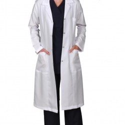Bayan Doktor Spor Yaka Uzun Boy Önlük 