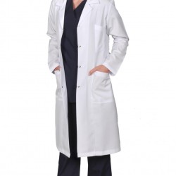 Bayan Doktor Hakim Yaka Uzun Boy Önlük 