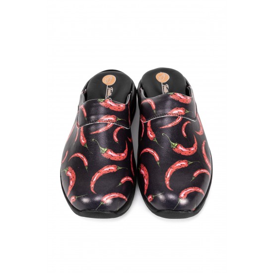 Erkek Airmax Siyah Paprika Ortopedik Orijinal Şef Sabo Terlik