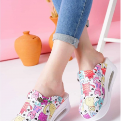 Air Max Renkli Kedi Yüz Desenli Ortopedik Sabo Terlik Air Max Renkli Kedi Yüz Desenli Ortopedik Sabo Terlik