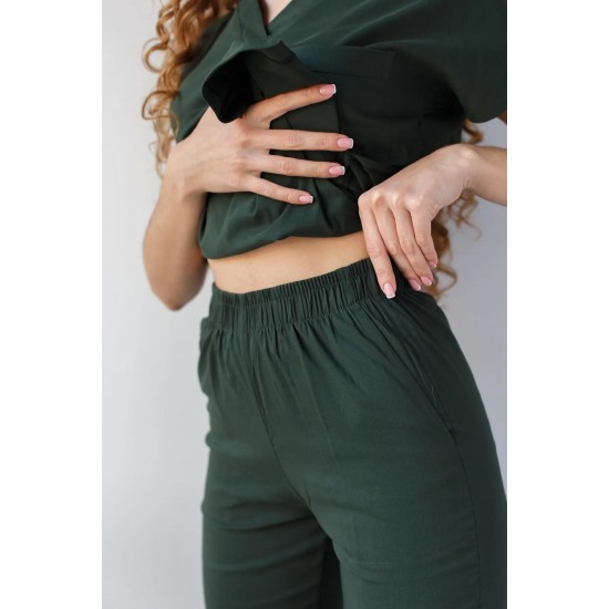 Avcı Yeşili Likralı Forma Takım Flex Kumaş Scrubs Avcı Yeşili Likralı Forma Takım Flex Kumaş Scrubs