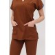 Kahverengi Likralı Forma Takım Flex Kumaş Scrubs Kahverengi Likralı Forma Takım Flex Kumaş Scrubs