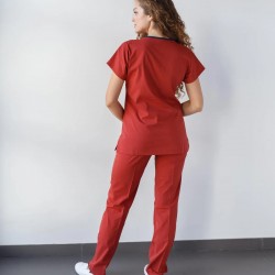 Kiremit Likralı Forma Takım Flex Kumaş Scrubs Kiremit Likralı Forma Takım Flex Kumaş Scrubs