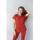 Kiremit Likralı Forma Takım Flex Kumaş Scrubs Kiremit Likralı Forma Takım Flex Kumaş Scrubs
