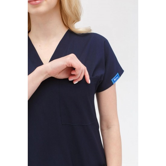 Lacivert Likralı Forma Takım Flex Kumaş Scrubs Lacivert Likralı Forma Takım Flex Kumaş Scrubs